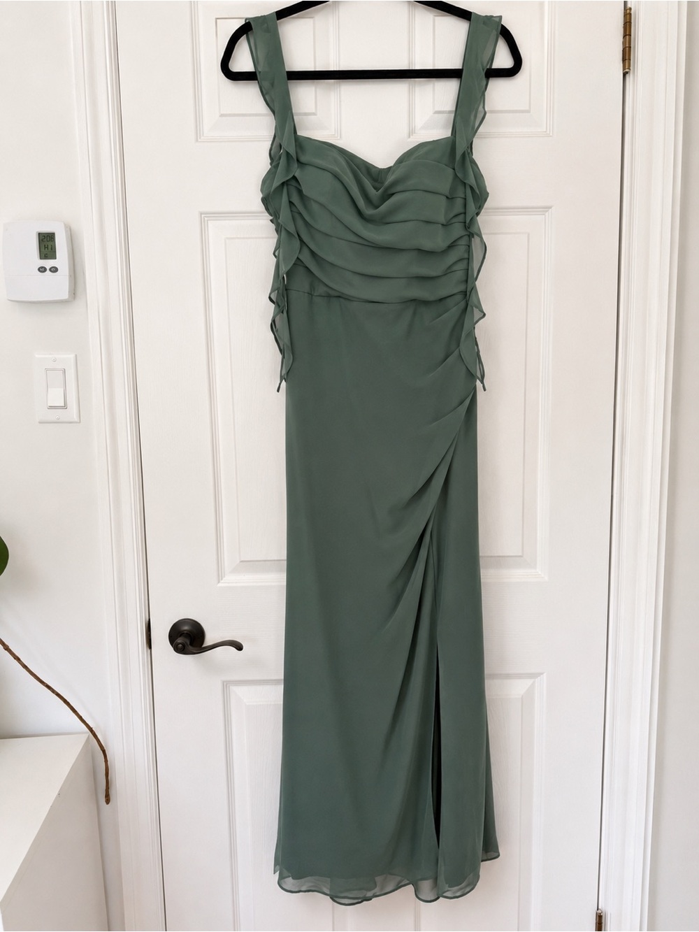 Barbie x AZAZIE Eucalyptus Green Bridesmaid Dress – Custom Size